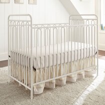 White 2024 metal cot